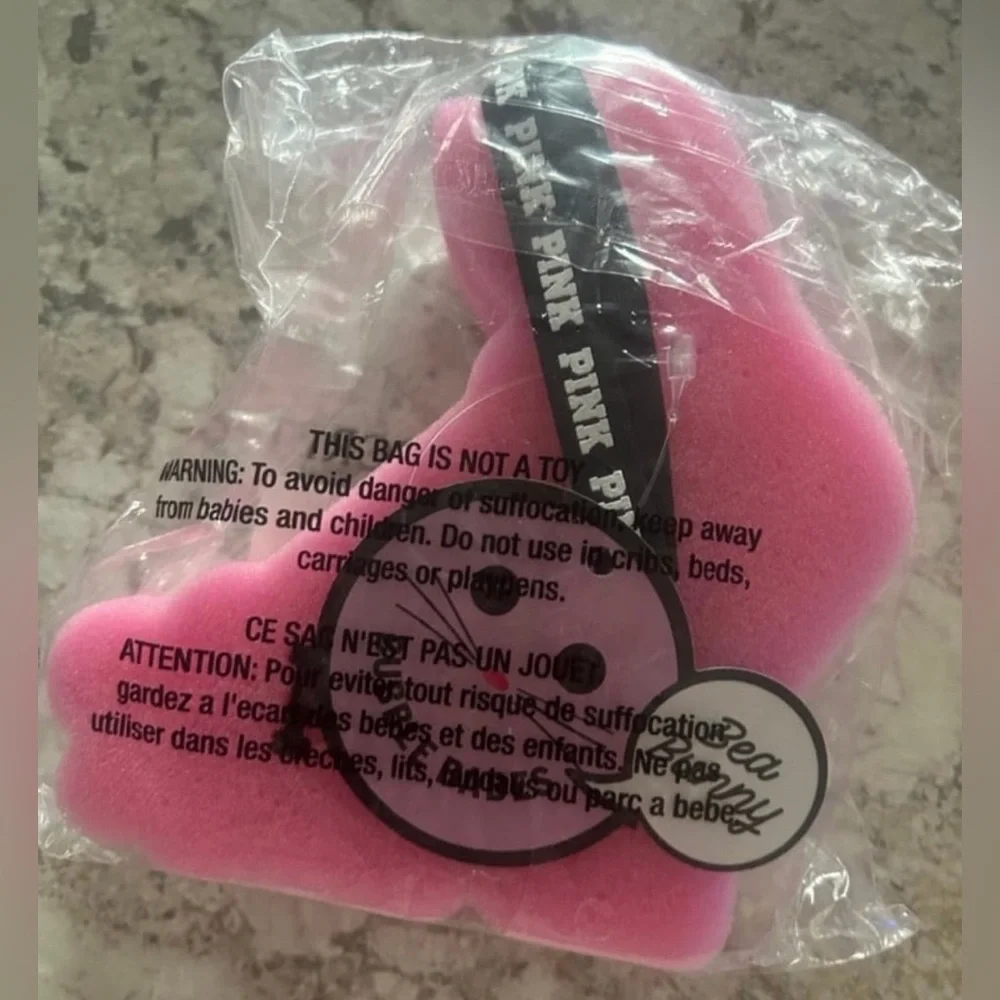 PINK Victoria's Secret Pink Easter Bunny Bath Sponge